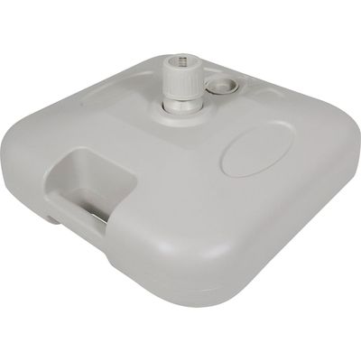 Base Plástica Para Guarda-sol e Ombrellone 18 Kg Quadrada Branca Bel Único