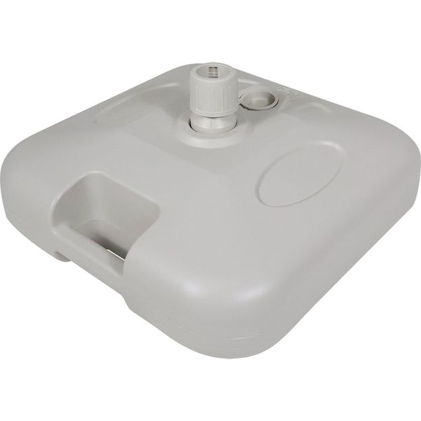 Base Plástica Para Guarda-sol e Ombrellone 18 Kg Quadrada Branca Bel Único