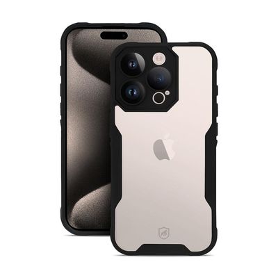 Kit Capa Dual Shock Sense e Pelicula Ultra Glass para iPhone 15 Pro Max - Gshield