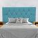 Cabeceira Para Cama Solteiro 90 Cm Camille Com Frame Suede Azul Turquesa