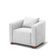 Poltrona Decorativa Helena Suede Branco - Inova Decorações