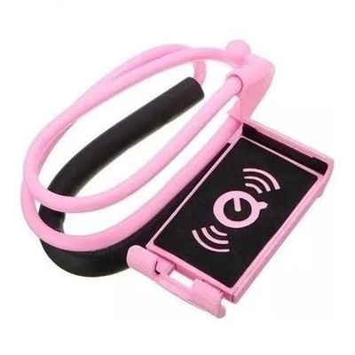 Suporte De Celular Pra Pescoço Articulado Rosa