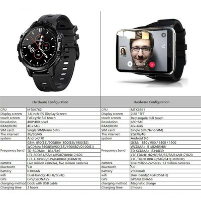 Relógio Inteligente Smartch Mtk6739 à Prova D'água Ouro