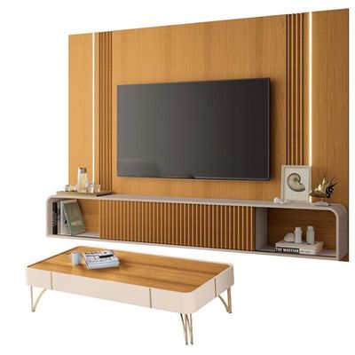 Home Suspenso E Mesa De Centro Cadenza Cinamomo Off White - Hb Móveis