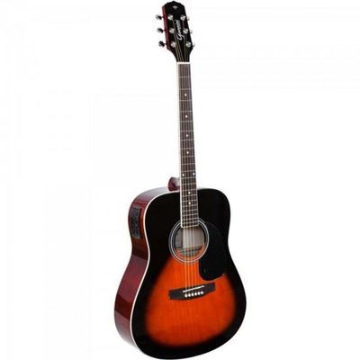 Violão Eletroacustico Dreadnought Folk Aco Gd-1 3 Tone Sunburst Giannini