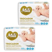 Trocador  Descartávell MILI Love & Care  2 Pacotes com 5 unidades