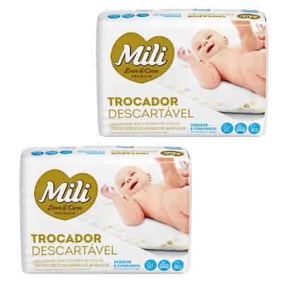 Trocador  Descartávell MILI Love & Care  2 Pacotes com 5 unidades