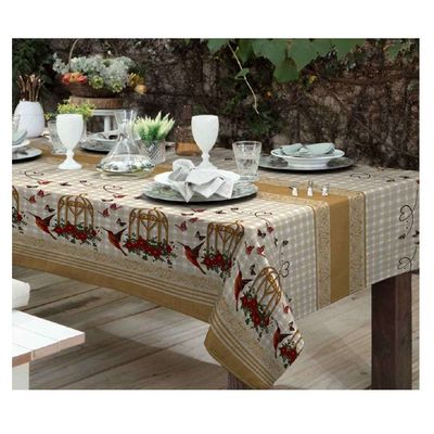Toalha Mesa Quadrada Gourmet 140x140cm Sortido Raner
