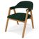 Cadeira de Jantar e Estar Living Estofada Nadja L02 Suede Verde Musgo - Lyam Decor