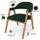 Cadeira de Jantar e Estar Living Estofada Nadja L02 Suede Verde Musgo - Lyam Decor