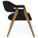Cadeira de Jantar e Estar Living Estofada Nadja L02 Suede Preto - Lyam Decor