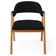 Cadeira de Jantar e Estar Living Estofada Nadja L02 Bouclê Preto - Lyam Decor