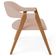 Cadeira de Jantar e Estar Living Estofada Nadja L02 Linho Rosê - Lyam Decor