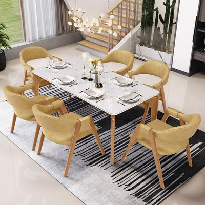 Kit 02 Cadeiras de Jantar e Estar Living Estofada Nadja L02 Couríssimo Fendi - Lyam Decor