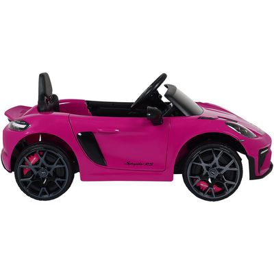 Carro Elétrico Infantil Porsche Spyder 718 RS 12V Rosa Bel Único / 12V