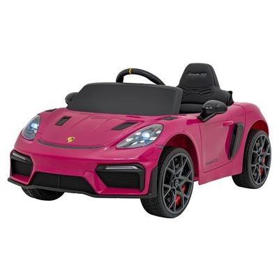 Carro Elétrico Infantil Porsche Spyder 718 RS 12V Rosa Bel Único / 12V