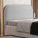 Cabeceira Cama Box Casal 140cm Orgânica Lanna W01 Bouclê Cinza - Lyam Decor