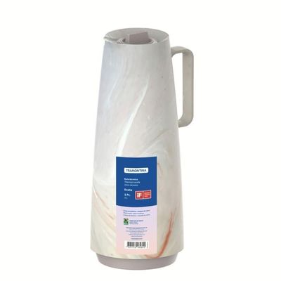 Bule Térmico Tramontina Exata Marmorizado Creme 1 Litro