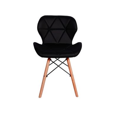 Mesa Jantar Branca + 3 Cadeiras Slim Preta Magazine Decor