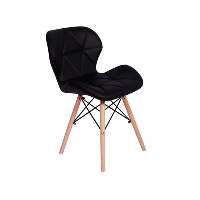 Mesa Jantar Branca + 3 Cadeiras Slim Preta Magazine Decor