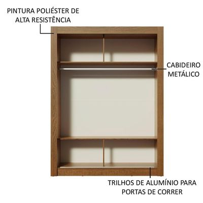Guarda-roupa Infantil Enzo 2 Portas Correr - Madesa