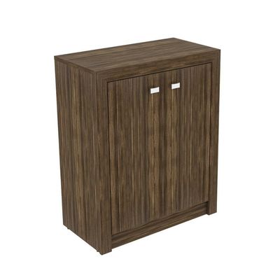 Balcão Escritório Com 2 Portas Multimóveis Cr25013 Nogal