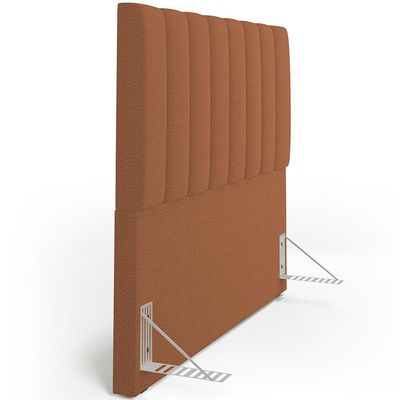 Cabeceira Cama Box Casal 140 cm Dália W01 Bouclê Terracota - Lyam Decor