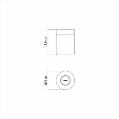 Pote De Vidro Tramontina Purezza Com Tampa De Aço Inox 10cm 0,7 Litros