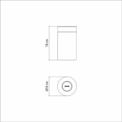 Pote De Vidro Tramontina Purezza Com Tampa De Aço Inox 10cm 1 Litros