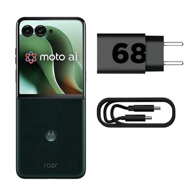 Smartphone Motorola Razr 60 Ultra 5G - Verde, 1TB, 32GB (16GB RAM+16GB Ram Boost), Câmera 50 MP e Tela de 7"