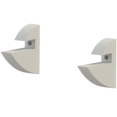 Prateleira Em Mdp Com Suporte 25x100cm Branco - Clip-25100-uv-br - Multivisão
