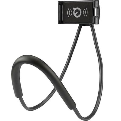 Suporte Celular De Pescoço Articulado Flexível Cama Sofa Pescoço Preto