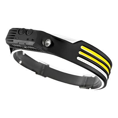 Lanterna De Cabeça 3 Leds Farol Recarregável Usb