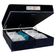Cama Box Baú Queen Bipartido Suede + Colchão Molas Ensacadas Sereneprime Sonnolux 158x198x69 Preto