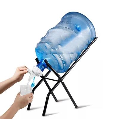 Suporte Galao Agua Base Garrafa Portatil Dobravel Camping Viagem Casa Mesa Bancada Pia Em Metal