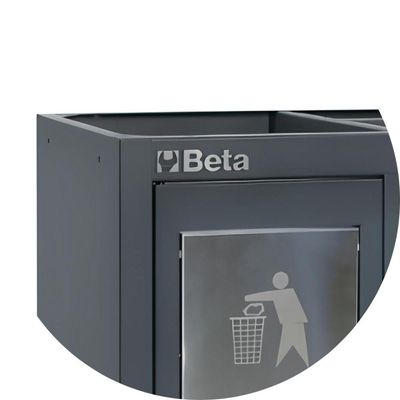 Módulo Fixo 7 Gavetas Lixeira Embutida C45pro Ms Beta