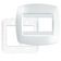 Placa 4"" X 4"" Com Suporte 4 Módulos Verticais Elegance - 2762 - Fame Placa 4x4 C-suporte 4 Mod.vert.elegance