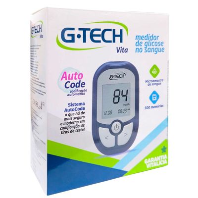 Kit Medidor de Glicose G-Tech Vita