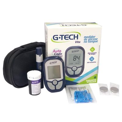 Kit Medidor de Glicose G-Tech Vita