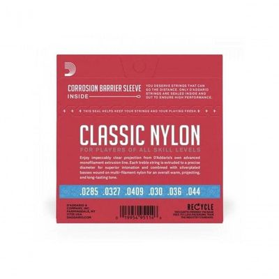 Encordoamento Violão Nylon Tensão Alta Student Ej27h D Addario