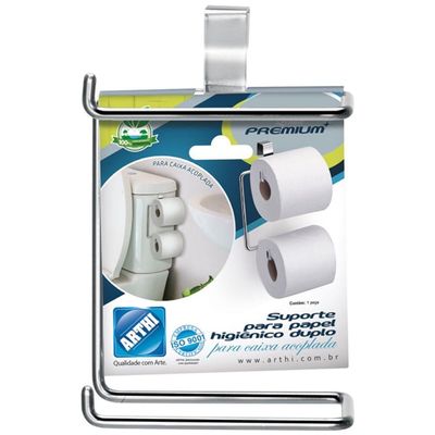 Suporte De Papel Higiênico Duplo Para Caixa Acoplada - 1218 - Arthi