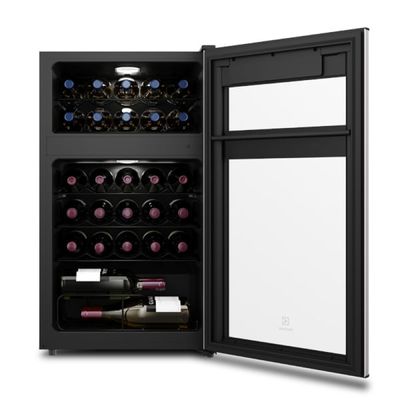 Adega de Vinho Climatizada Electrolux 29 Garrafas com Dual Zone e Painel Digital (WDF29) 127V