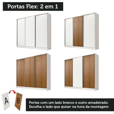 Guarda Roupa Infantil 3 Portas de Correr