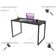 Kit Mesa Para Escritório com Estante 4 Prateleiras Industrial Form 120 cm Preto Onix - Lyam Decor