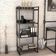 Kit Mesa Para Escritório com Estante 4 Prateleiras Industrial Form 120 cm Preto Onix - Lyam Decor
