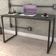 Kit Mesa Para Escritório com Estante 4 Prateleiras Industrial Form 120 cm Preto Onix - Lyam Decor