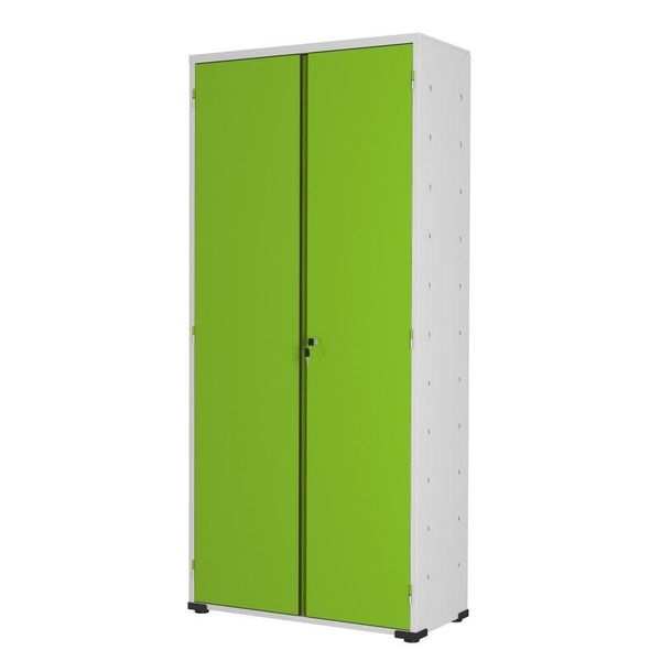 Armário Aço Escritório Fechadura 3 Prateleiras Ea301 Verde