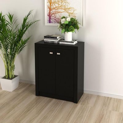 Balcão Escritório Com 2 Portas Multimóveis Vcr25013 Preto