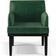 Kit 04 Poltronas Decorativas Sala de Estar Base Preto Beatriz W01 Facto Verde Musgo - Lyam Decor
