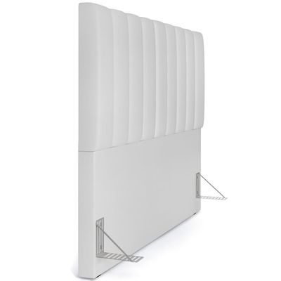 Cabeceira Cama Box Casal King 195 cm Dália W01 Facto Branco - Lyam Decor